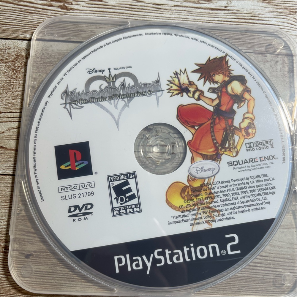 Kingdom Hearts Re: Chain of Memories (Sony PlayStation 2, 2008) Disk Only